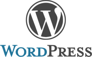WordPress logo with W enclosed in circle